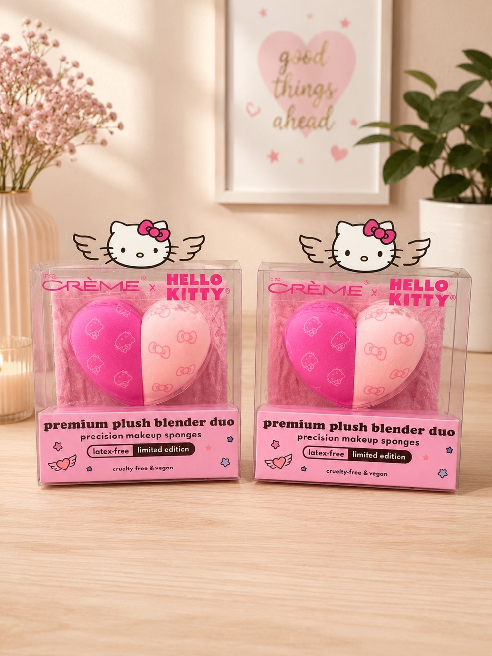 Creme shop x Hello Kitty premium plush blender duo
